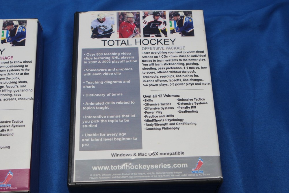 Kevin Constantine's Total Hockey OFFENSIVE Pkg + Defensive Pkg (2004, PC/Mac CD)