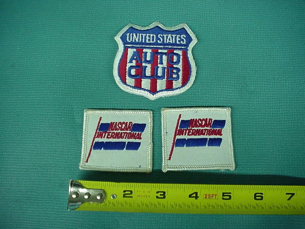 (3) NOS RACING NASCAR USAC PATCH HAT RACE EMBROIDERED