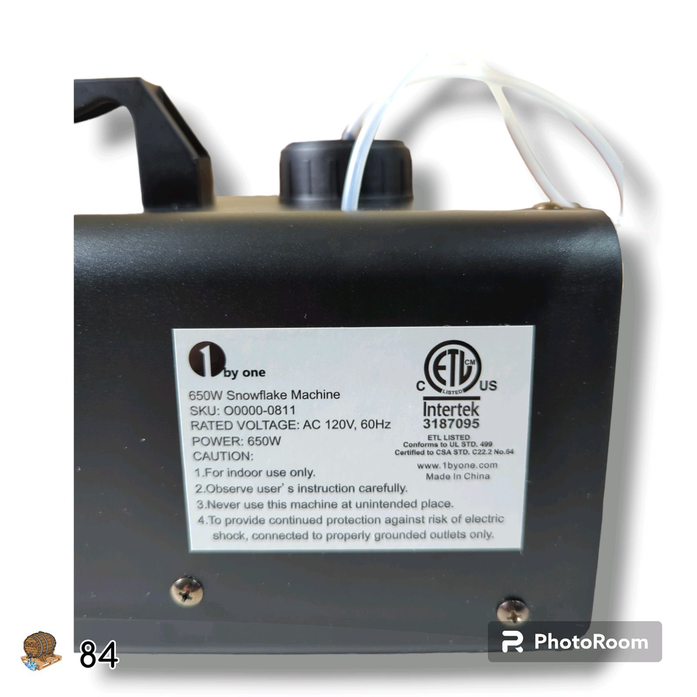 1BYONE Snow Machine Maker - 650W with Wired Remote Control