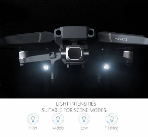 PGYTECH Landing Gear Extensions LED Headlamp Set for MAVIC 2