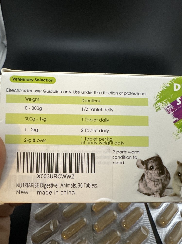 Nutriarise Digestive Support Tablet For Small Animals 📦