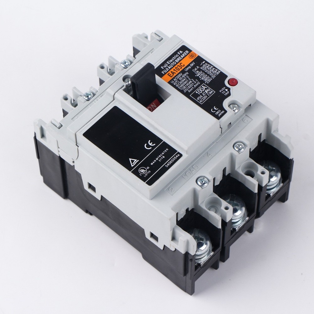 1PCS NEW FUJI EA103C 3P 100A Molded Case Circuit Breakers
