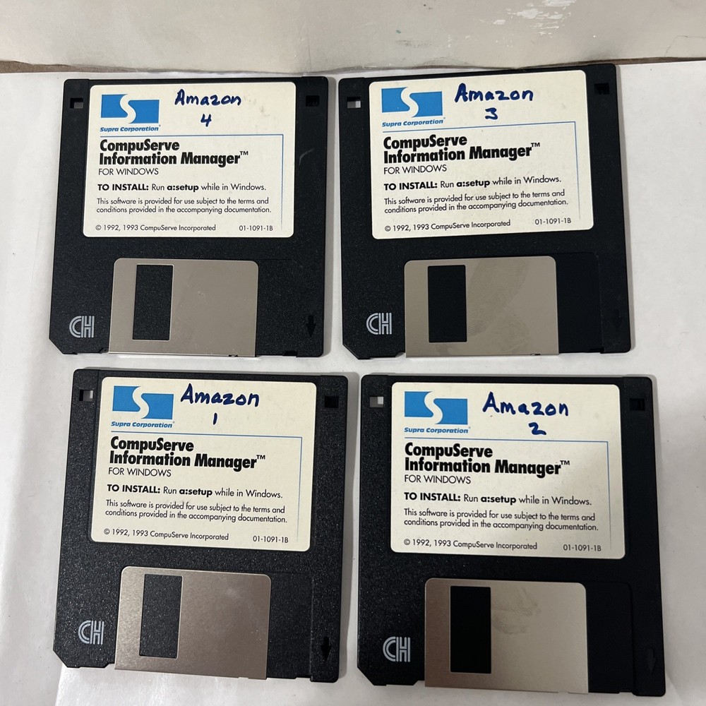 CompuServe Information Manager for Windows by CompuServe ~ 3.5" disk 1993 4disk