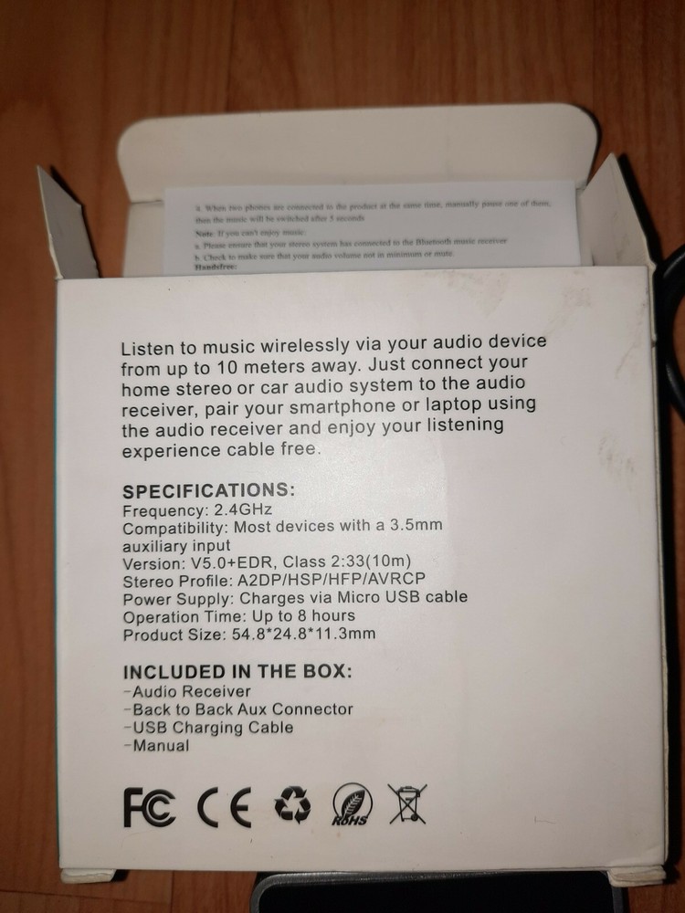 Mini Bluetooth Audio Receiver 3,5 mm Audio adapter