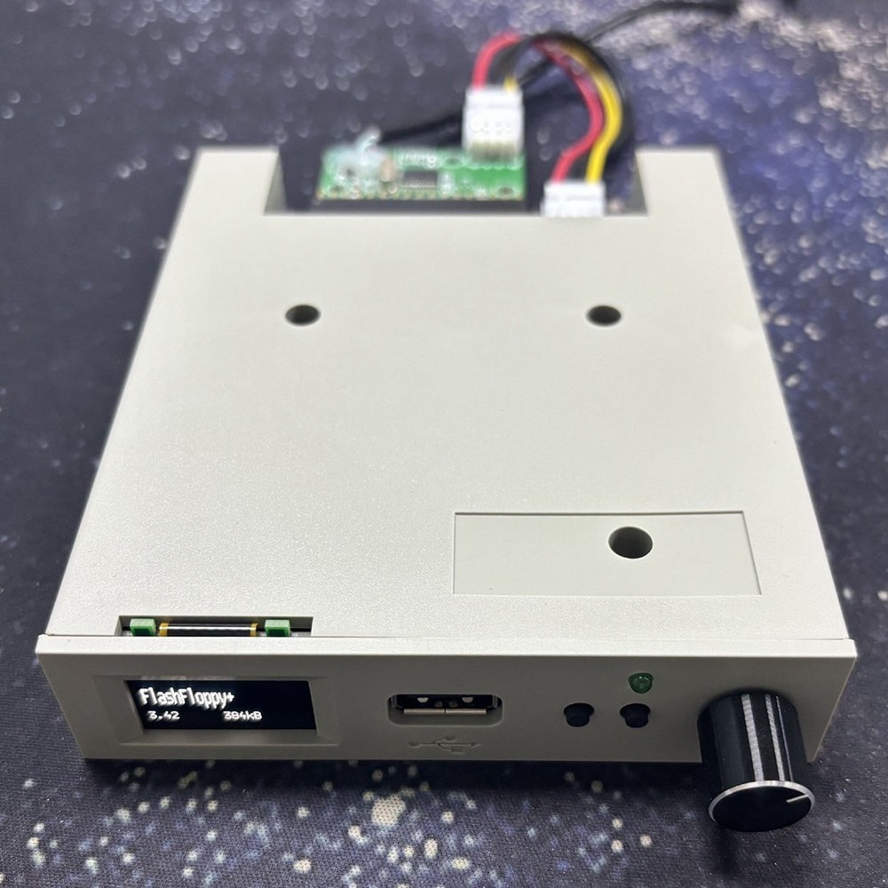 SFRM44-U100LQD-435 Floppy Drive Emulator with OLED Screen & Rotary Encoder8390