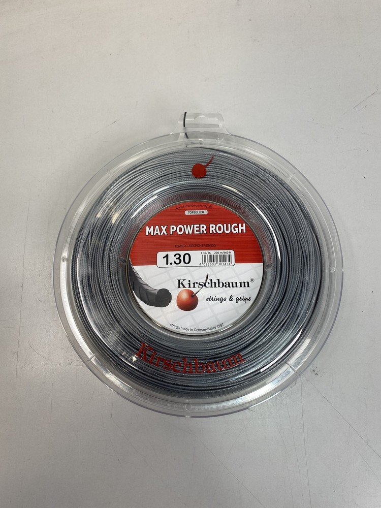 Kirschbaum Tennis String Max Power Rough Reel 1.30 660 ft. - Silver