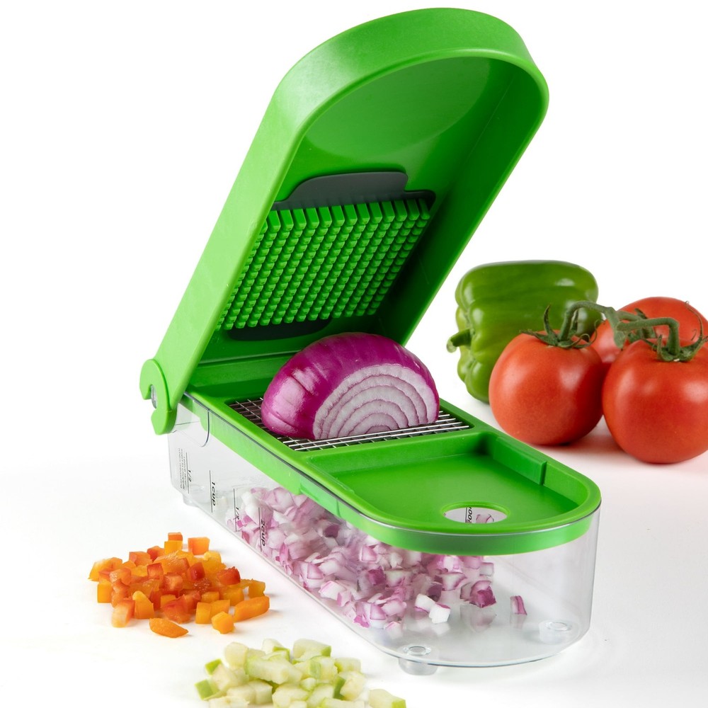 PrepSolutions Onion Chopper and Dicer - Vegetable Cutter with 2 Cup Container