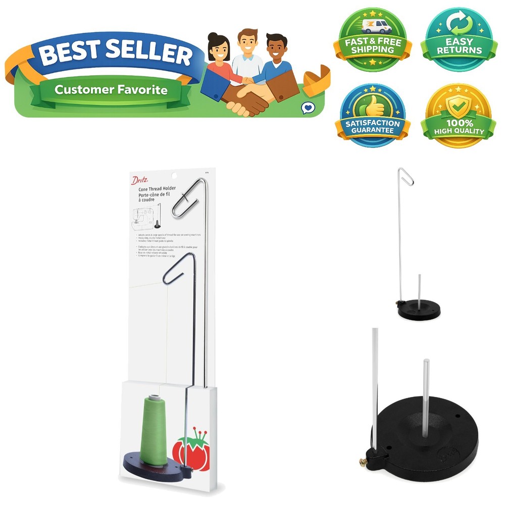 896 Cone Thread Holder, Heavy Duty, Single, Silver