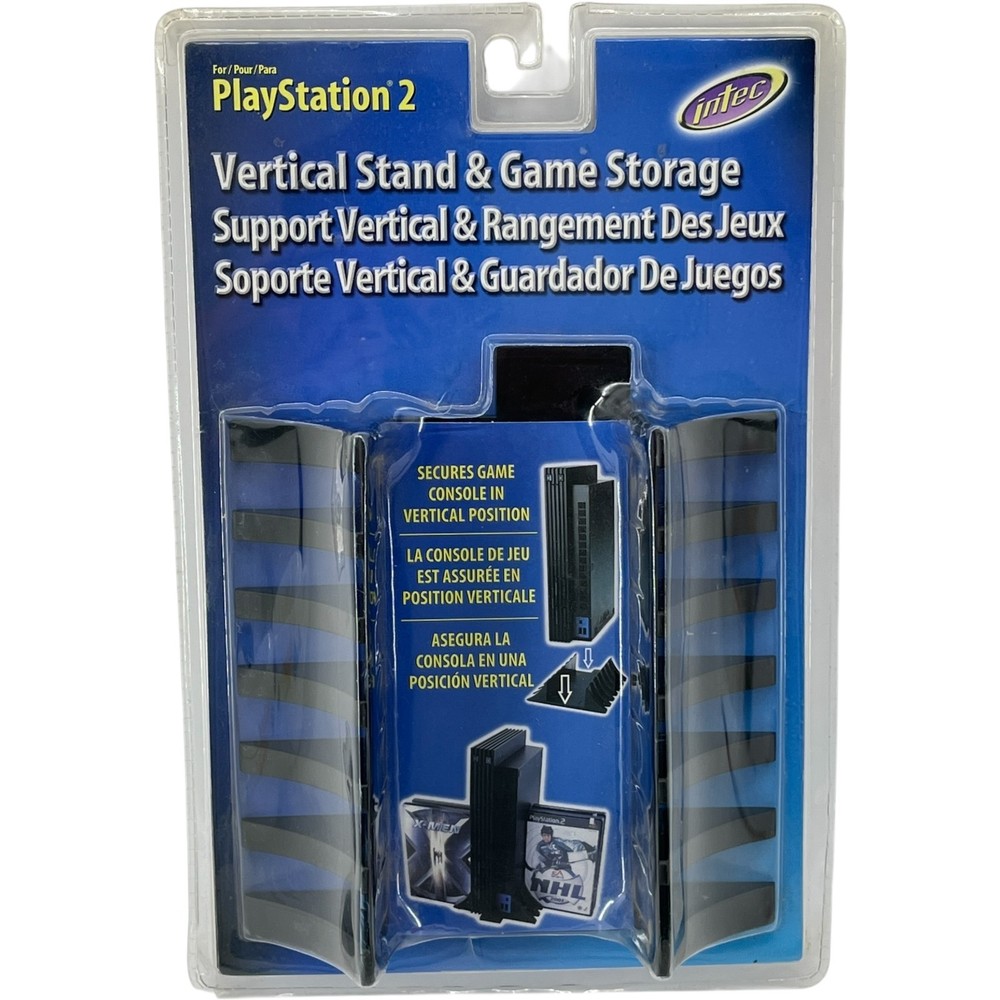 Intec Playstation 2 Vertical Stand & Game Storage
