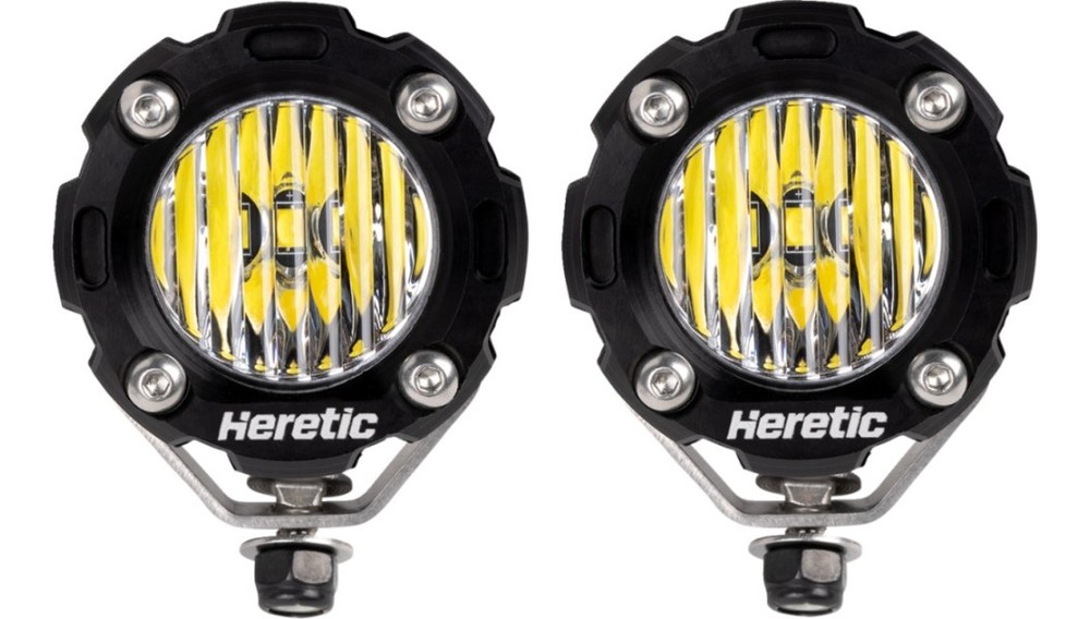 Heretic Studio 52012 LED Pod Light - Floodlight - Pair - Clear