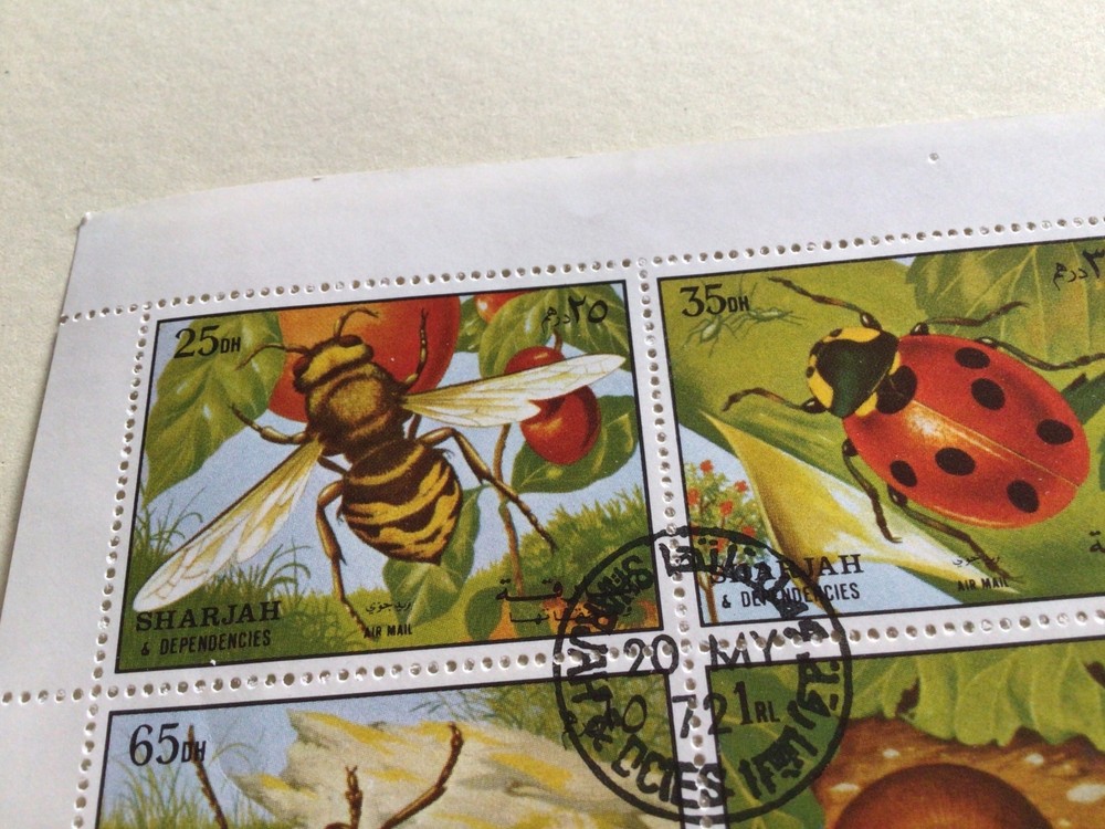 Insects stamp sheet Ref R49341