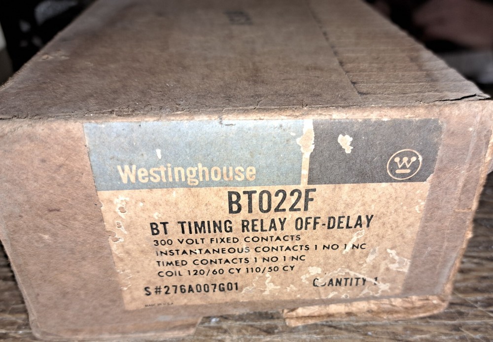 Westinghouse Time Delay BT022F