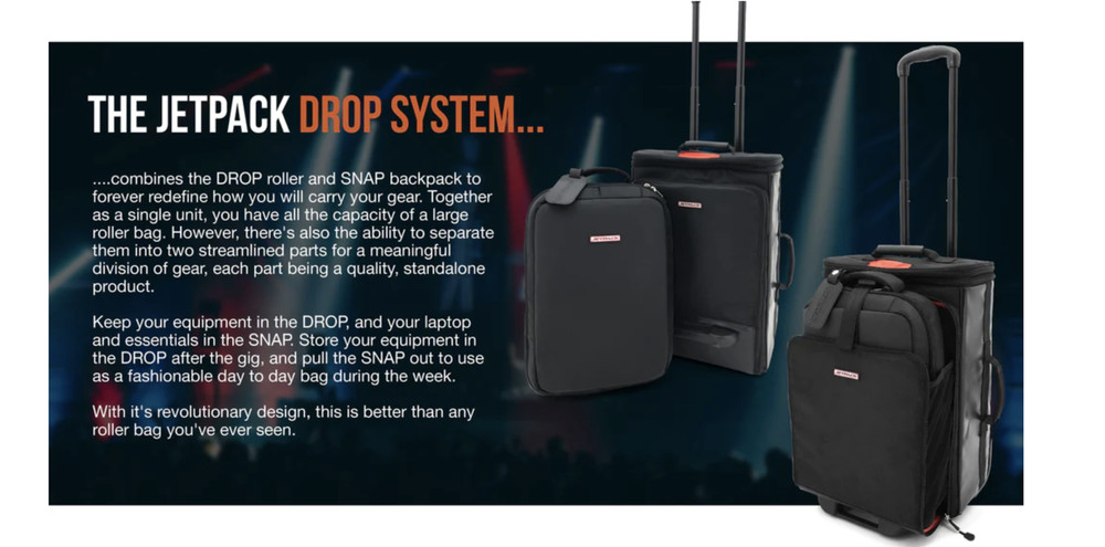 JetPack DJ Drop System Includes Drop Roller Bag + Snap Backpack