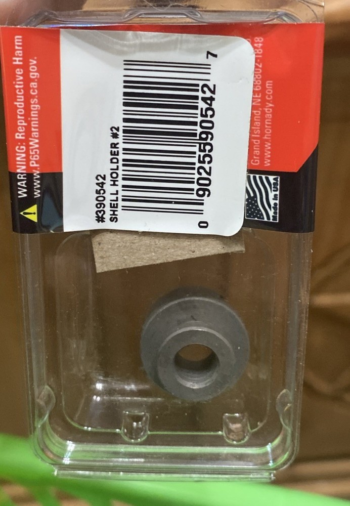 Hornady 390542 Shellholder #2 Sealed in Original Package Reloading NEW