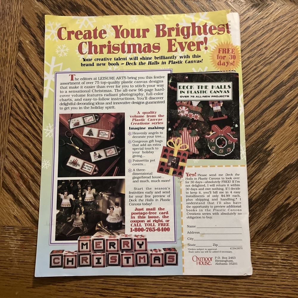 Plastic Canvas Corner Magazine May 1995