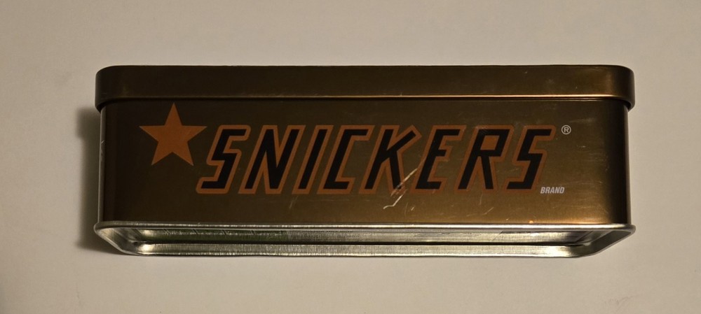 Snickers Tin Container Stash Box Storage Empty