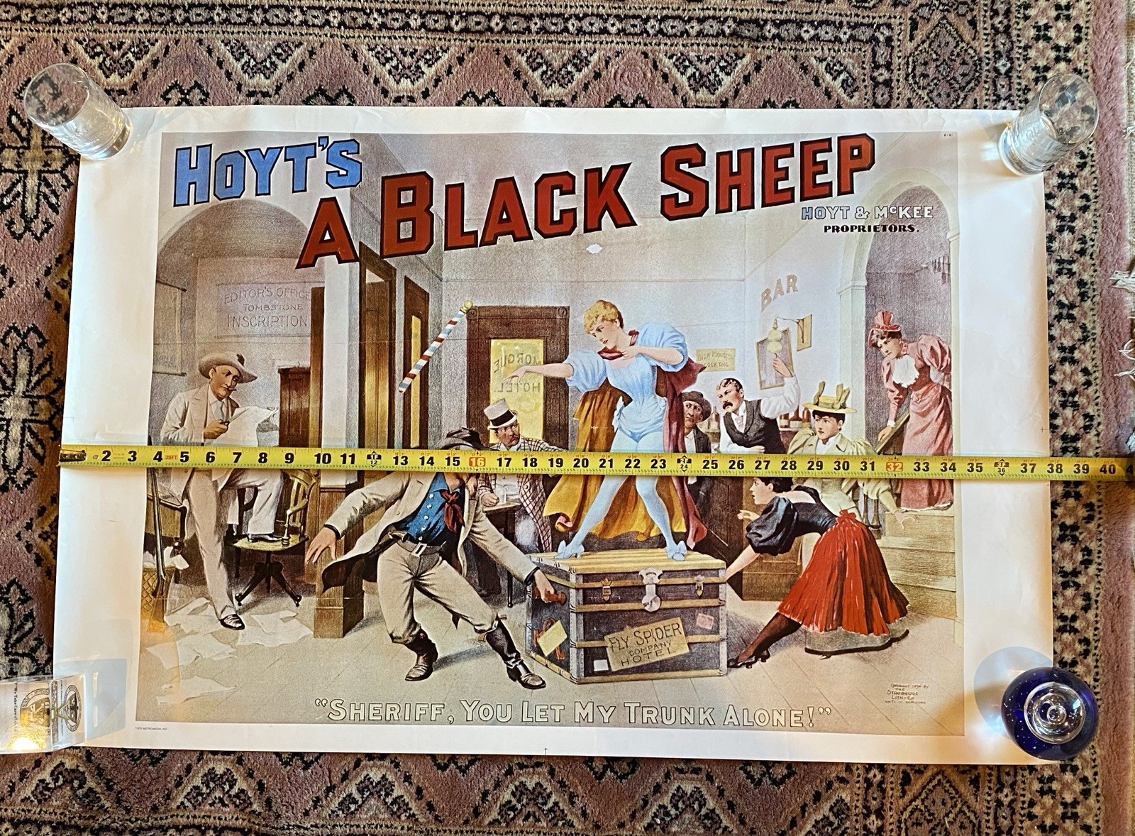 Rare 1970 Hoyt's A Black Sheep,a theatrical production Charles Hale Hoyt Poster