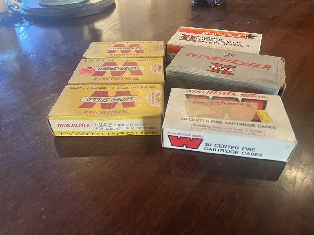 Winchester Antique Ammo Empty Boxes