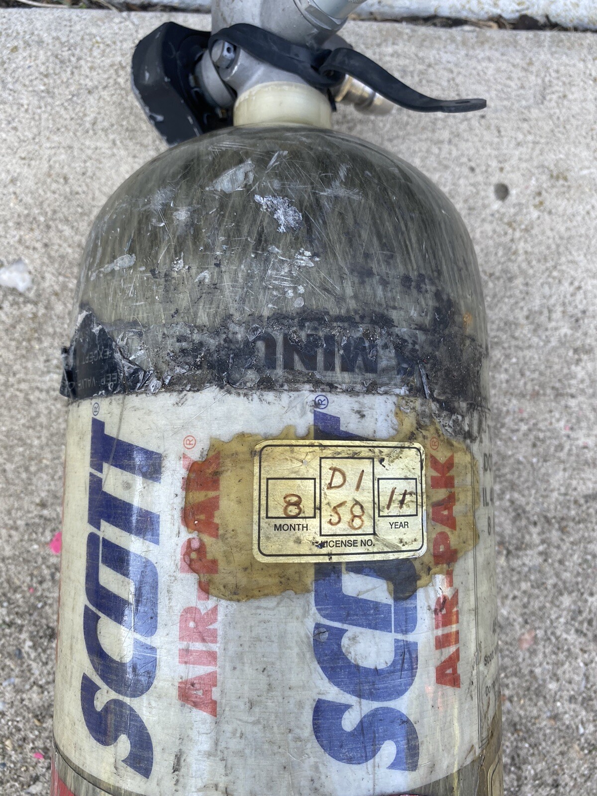 Scott 4500PSI 45 Min SCBA Bottle Tank Cylinder valve Paintball Air gun Fire