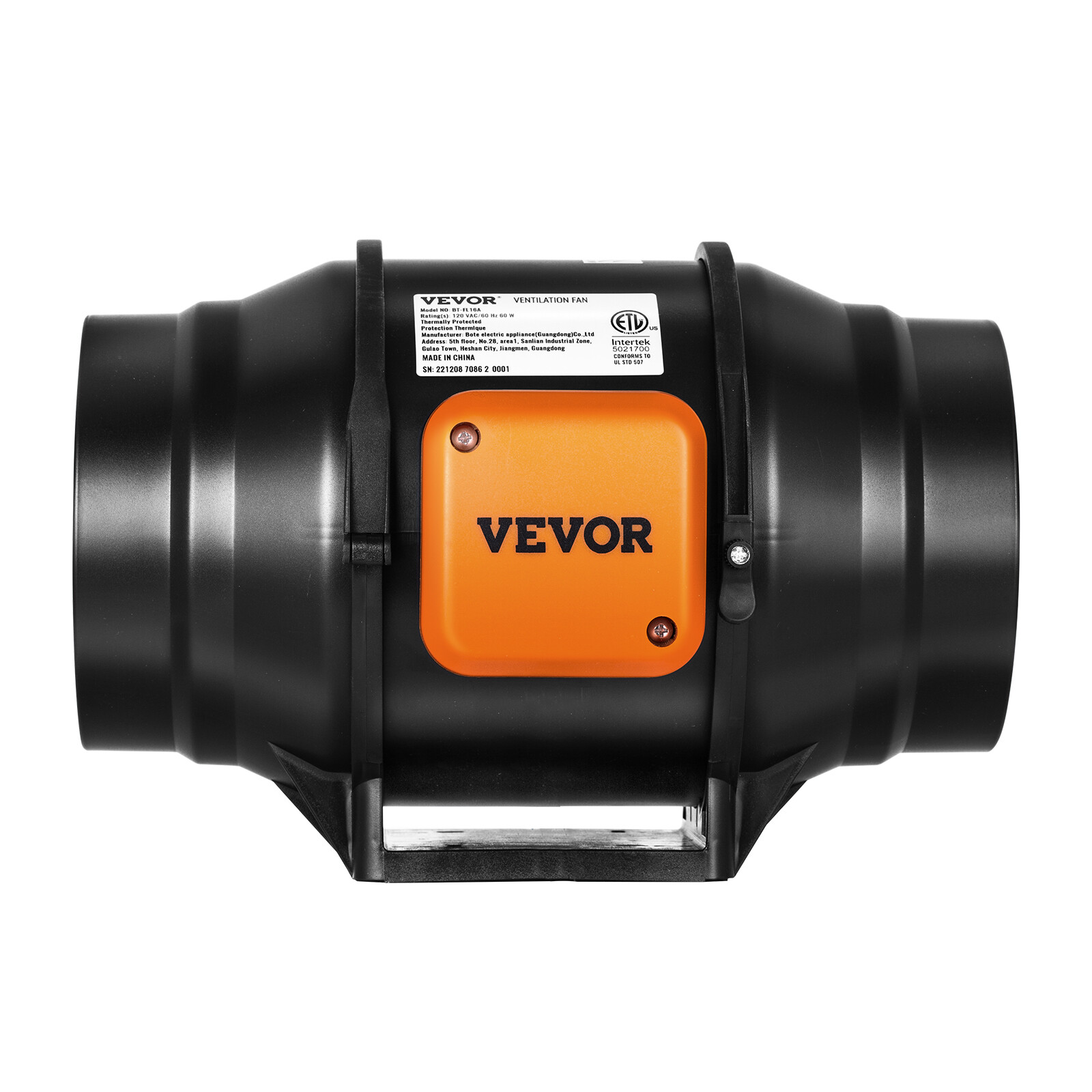 VEVOR 6 Inch Inline Duct Fan HVAC Exhaust Blower Kit AC Variable Speed Control