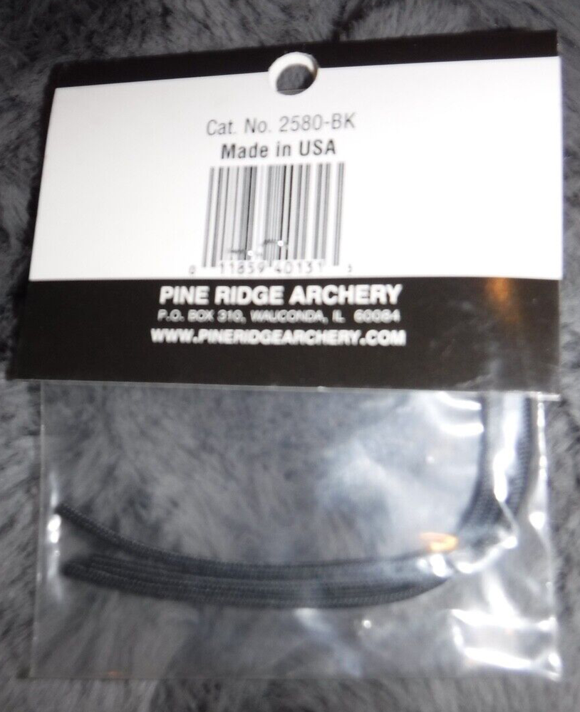 PINE RIDGE ARCHERY NITRO STRING LOOP BLACK LOOPS 3 PCS 5 INCH