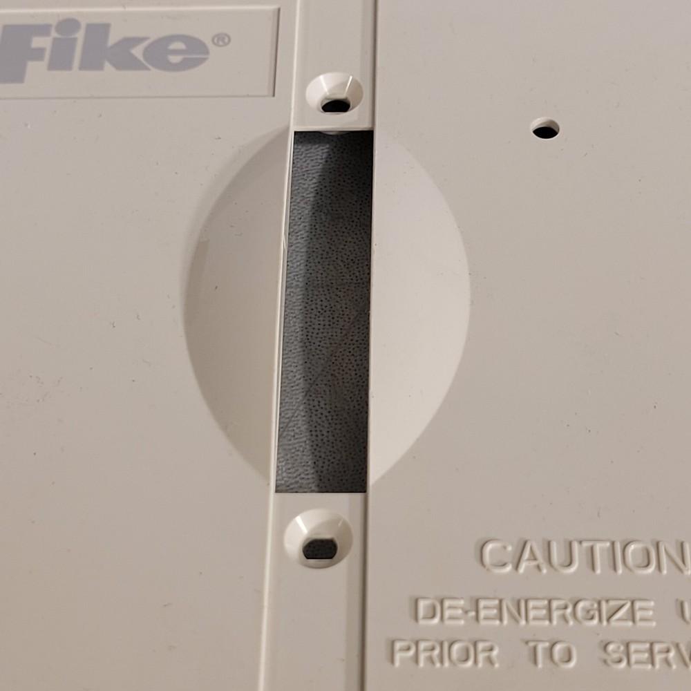 Fike Relay Module Wall Plate Off White Switch Fire 5" X 5"