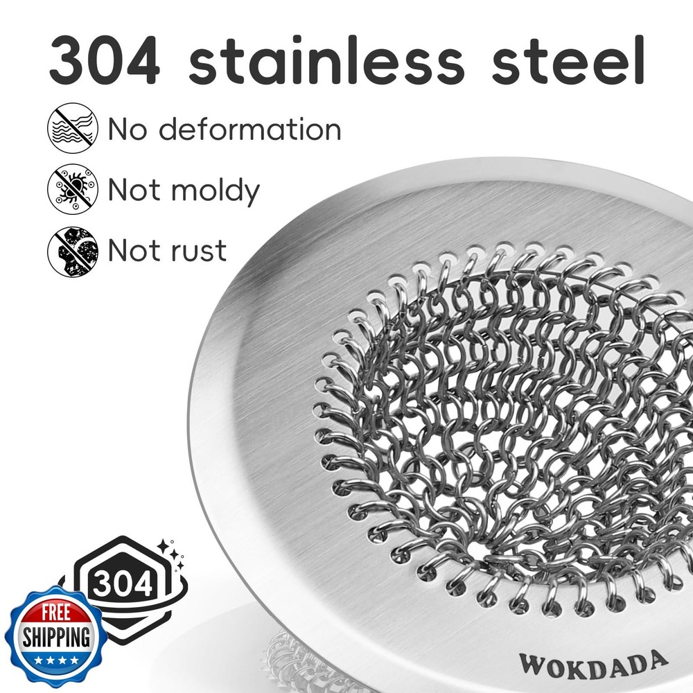 Wokdada Revolutionary Kitchen Sink Drain Strainer/Patented Revers