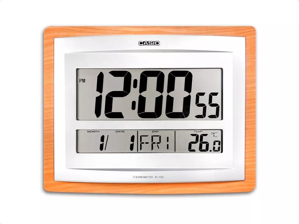 Casio Digital Wall Clock ID-15SA-5DF