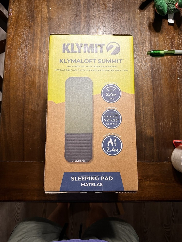 Klymit Klymaloft Summit Camping Sleeping Pad Regular