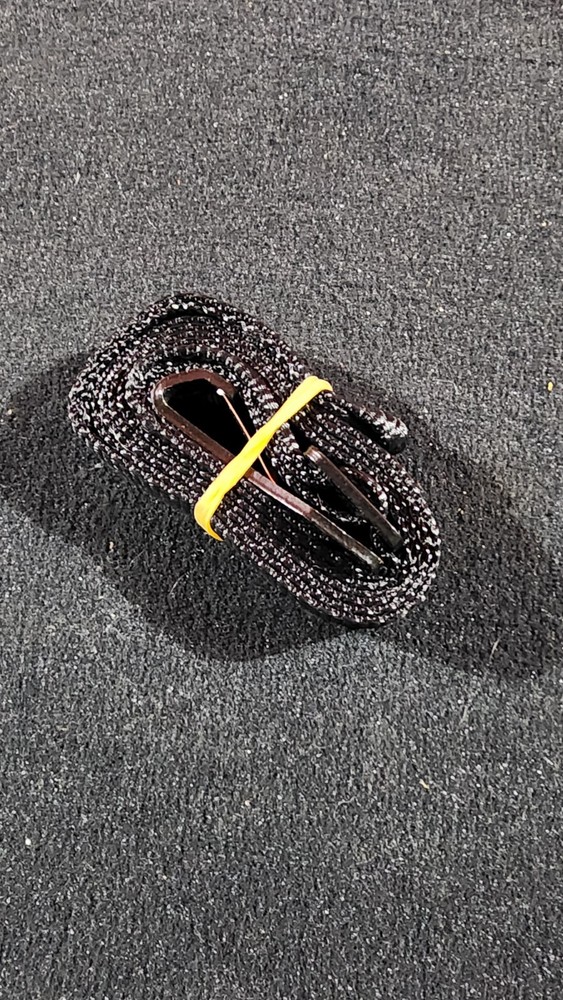 Adjustable Black Nylon Braided Strap