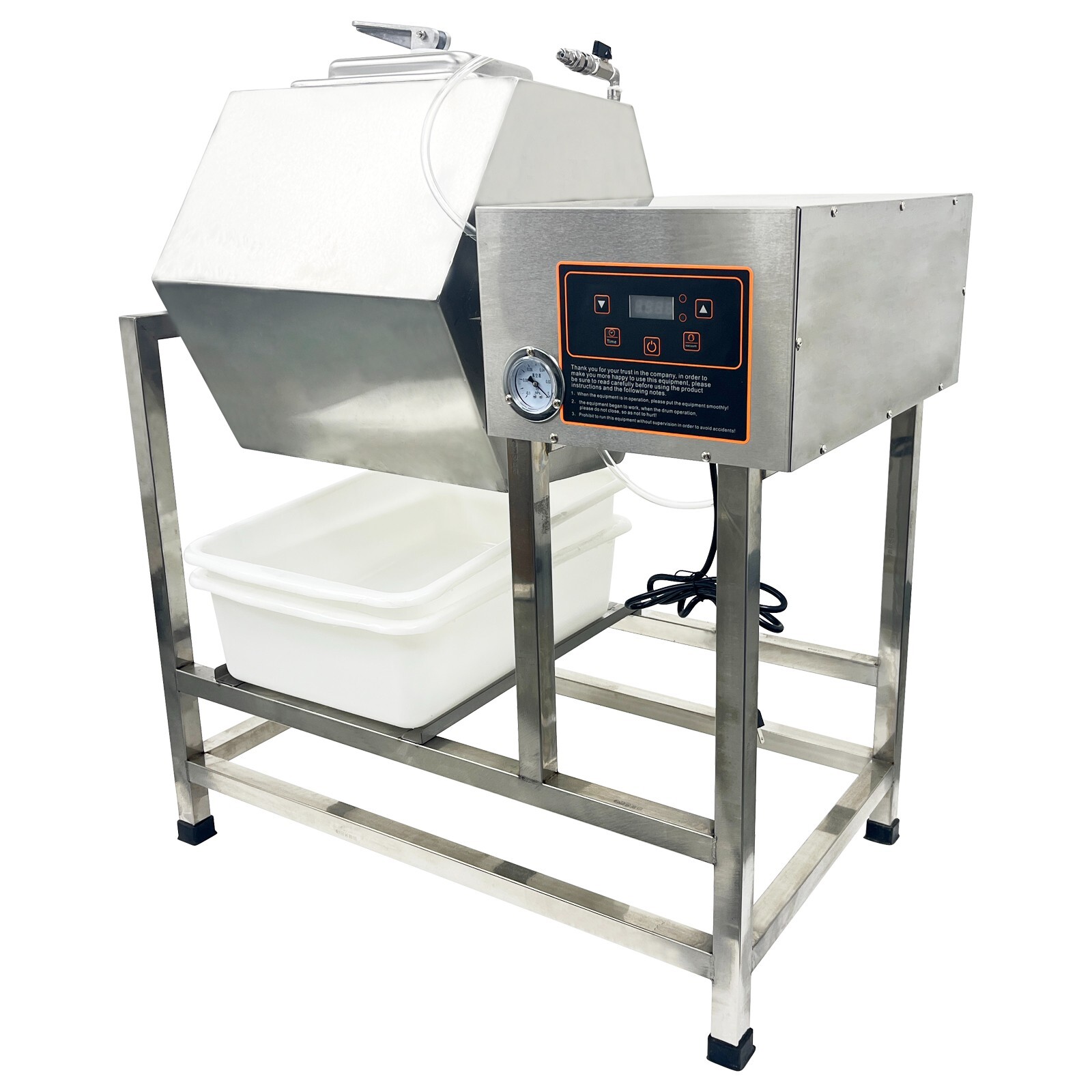 90L Vacuum Meat Vegetable Tumbler Marinator Hexagonal Barrel Pickling Machine