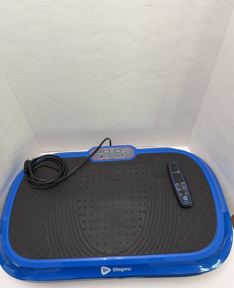 LifePro Blue Vibration Plate Exercise Machine with Remote Control