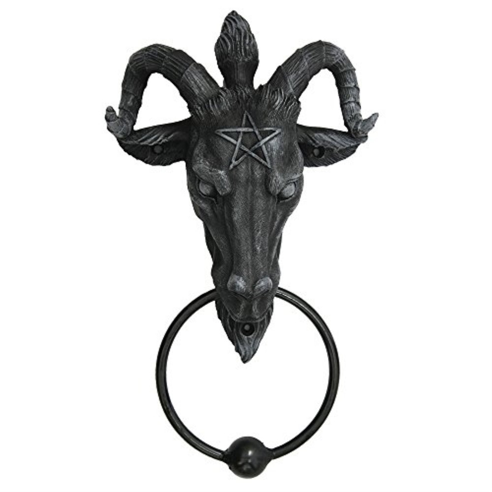 Baphomet Skull Door Knocker