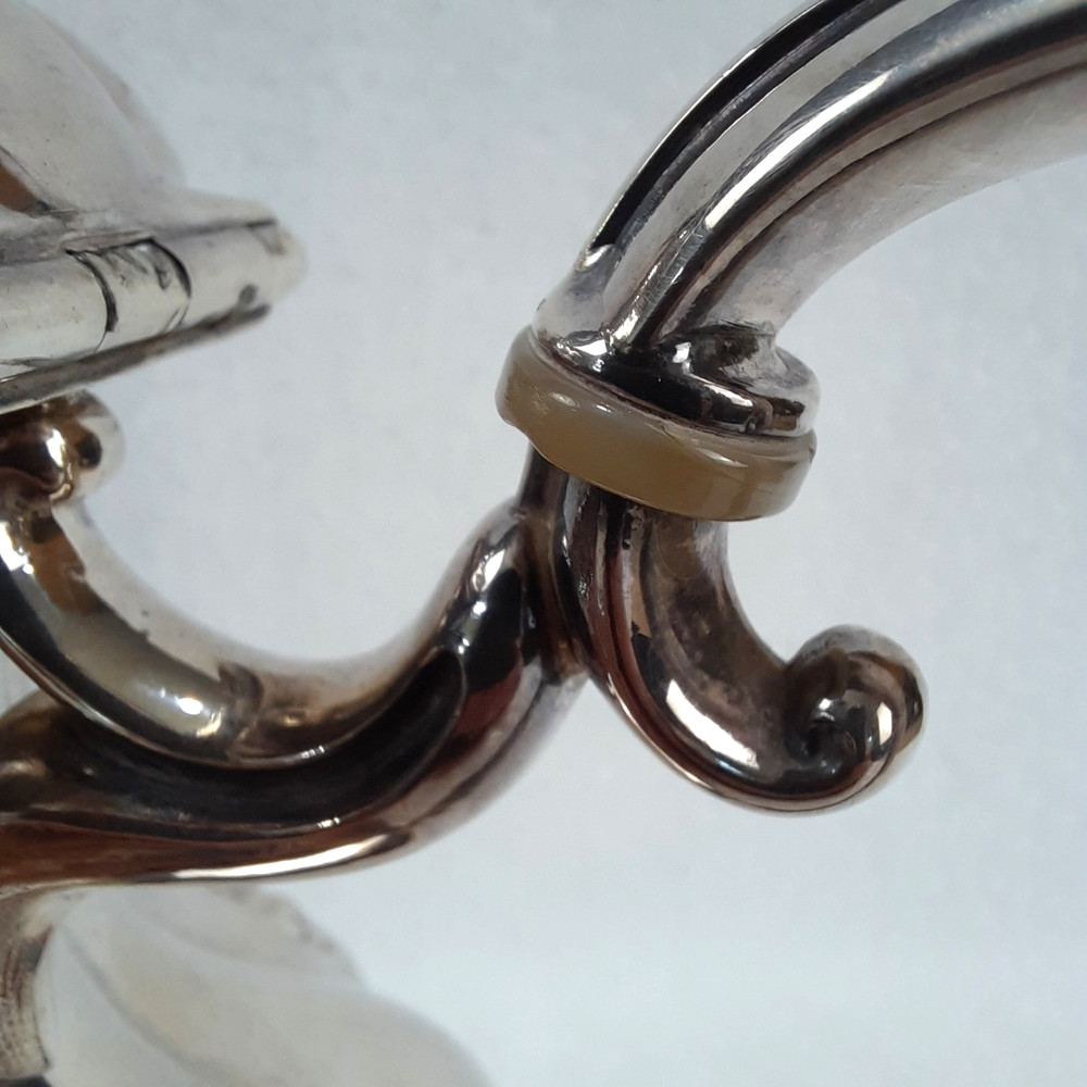 Vntg Reed & Barton Winthrop Shield Silverplate Pumpkin Top Coffee/Tea Pot #1795e