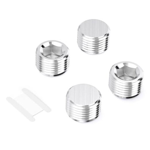 Pcs 3/8NPT Aluminium Pipe Plug Fitting Internal Hex Thread Socket 3/8" NPT 4