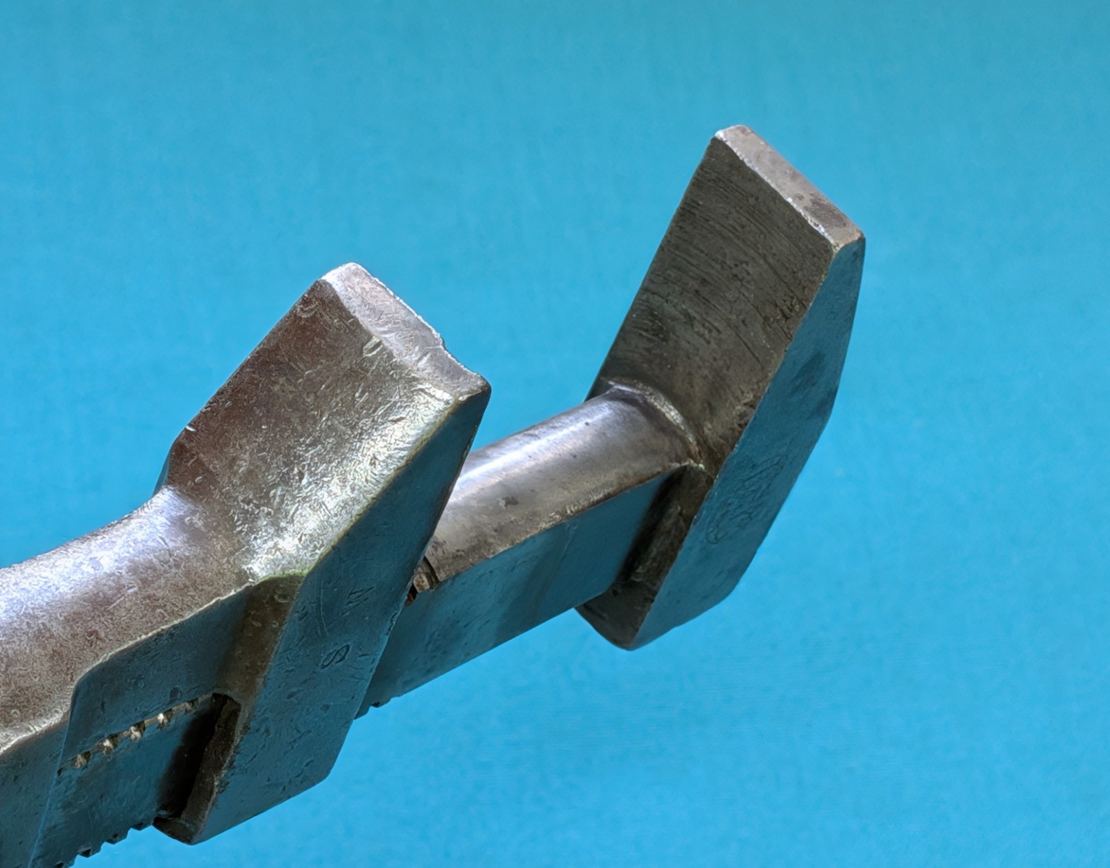 1900's Bemis & Call Co. No. 37 Nut/Monkey Wrench 10" Wood Handle Merrick Pattern