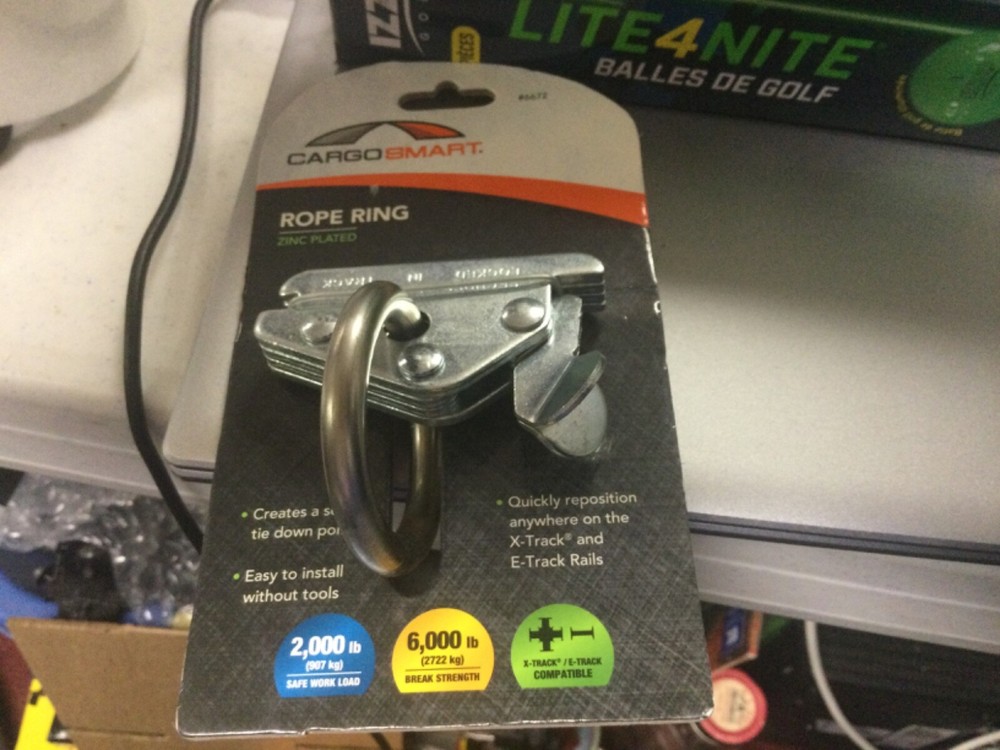 Cargo Smart Rope Ring Compatible with X-track & E track NEW