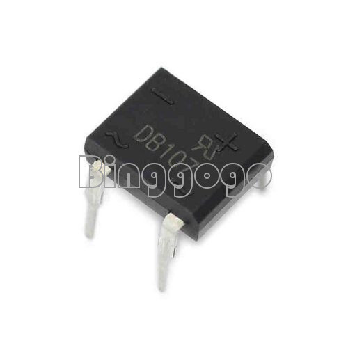 10PCS DIP-4 DB107 1A 1000V Single Phase Diode Rectifier Bridge