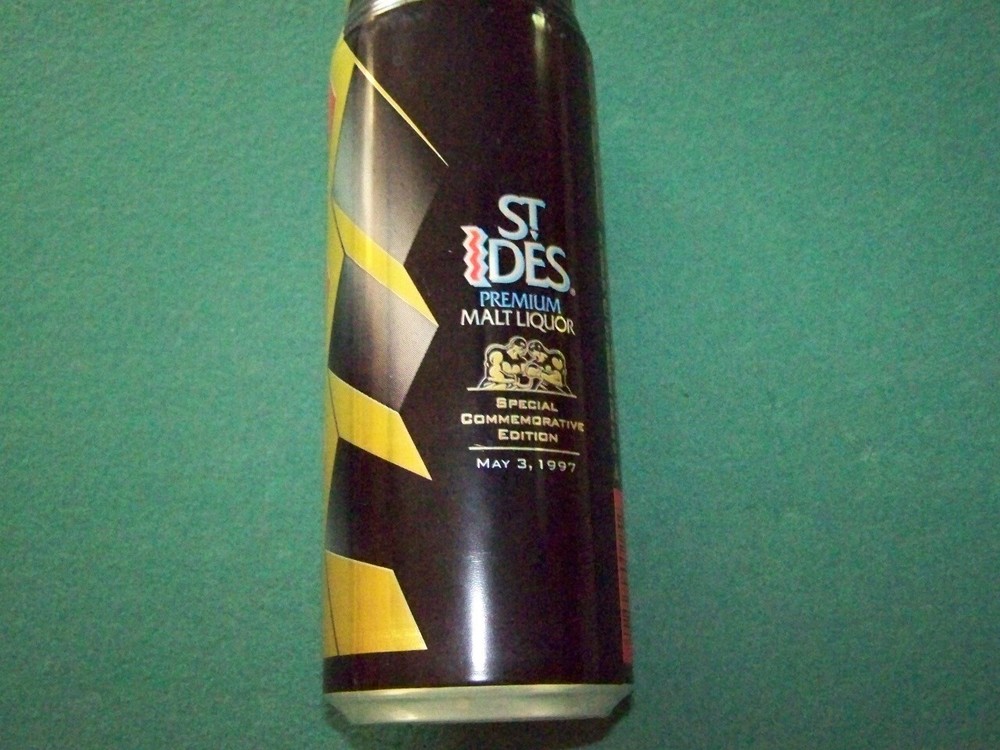 St Ides Holyfield vs. Tyson Can (unopened, emptied)