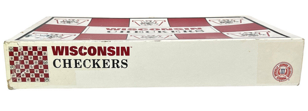 Wisconsin Checkers Game - Badgers - EUC - COMPLETE