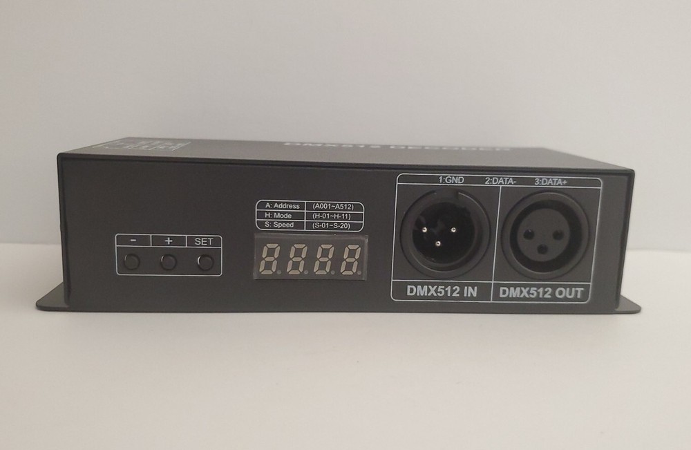 DMX 512 Digital Display Decoder Dimming Driver DMX512 Controller for LED RGBW