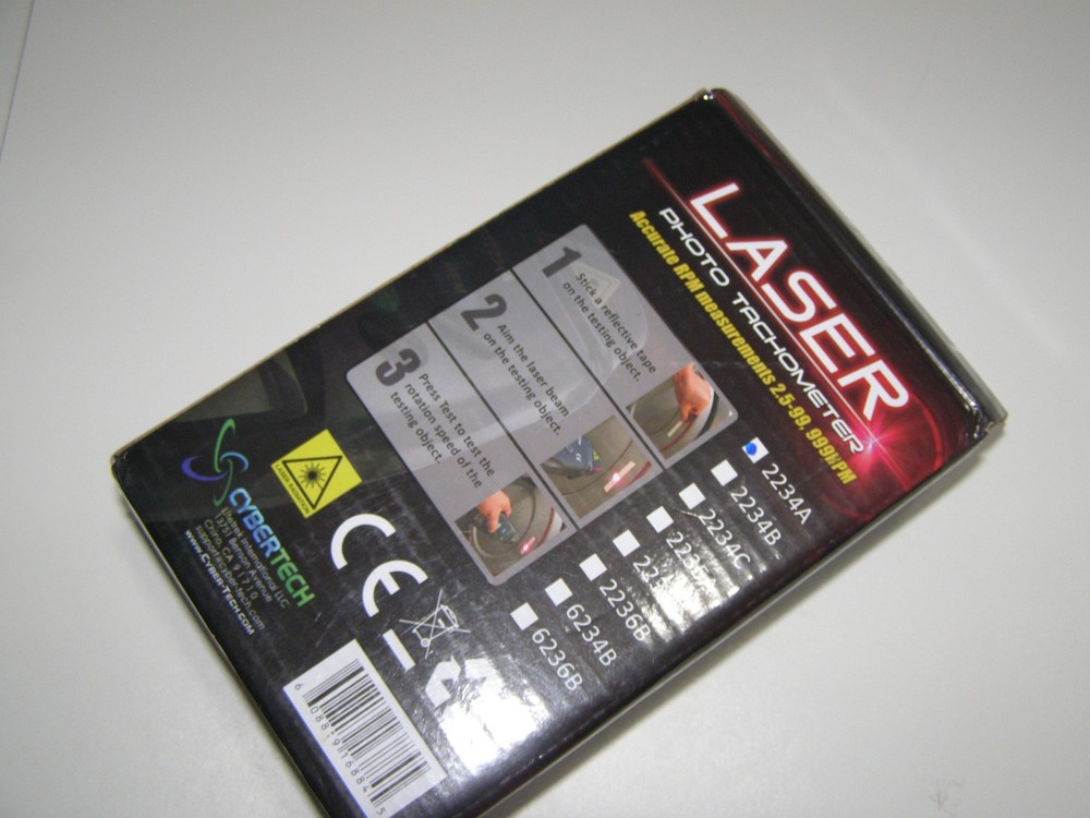 CYBERTECH LASER Photo Tachometer New!