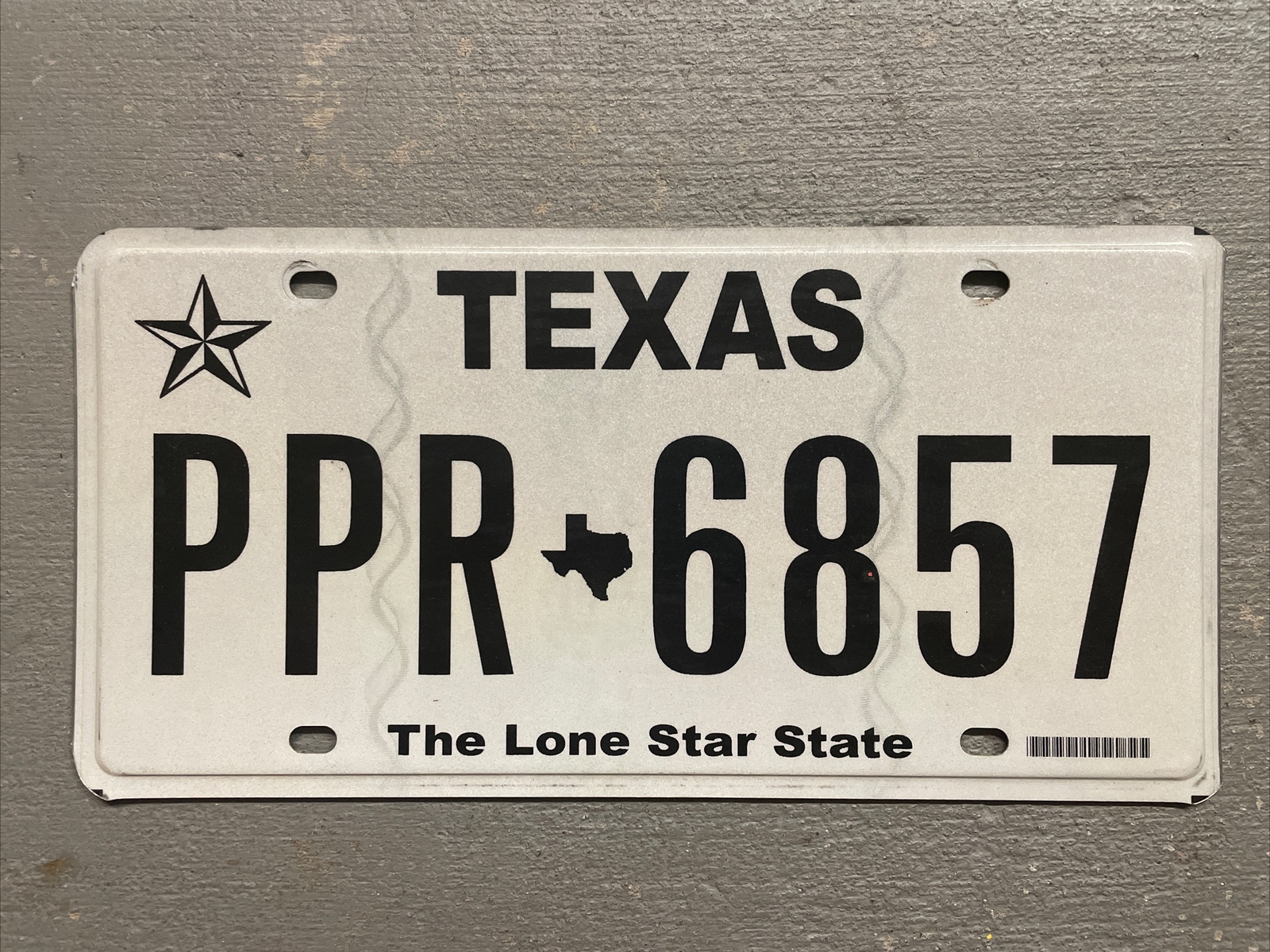 EXPIRED TEXAS LICENSE PLATE THE LONE STAR STATE RANDOM LETTERS- NUMBERS FAIR 🤠