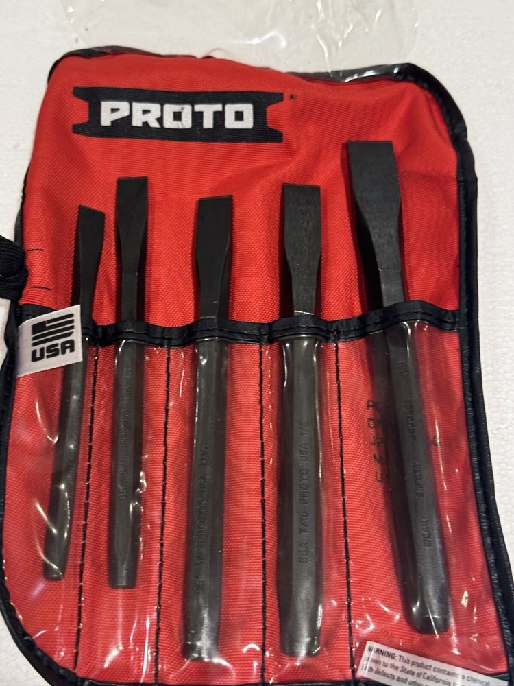 Stanley Proto J86CS2 Proto 5PC Cold Chisel Set