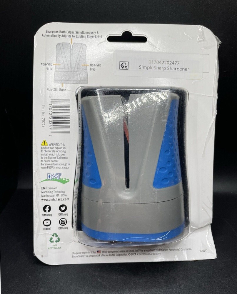 DMT Simple Sharp - Diamond Kitchen Knife Sharpener - Easy To Use, Pull Through