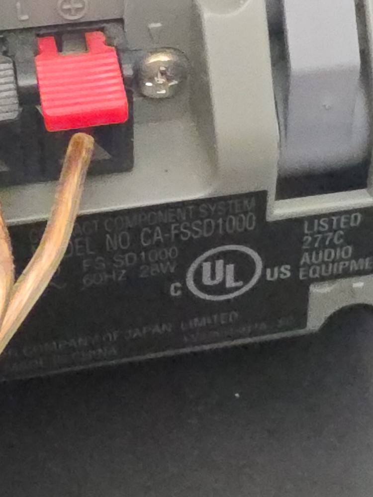 JVC Compact Component System CA-FSSD1000 CD FM AM AUX No Remote Working (Read)