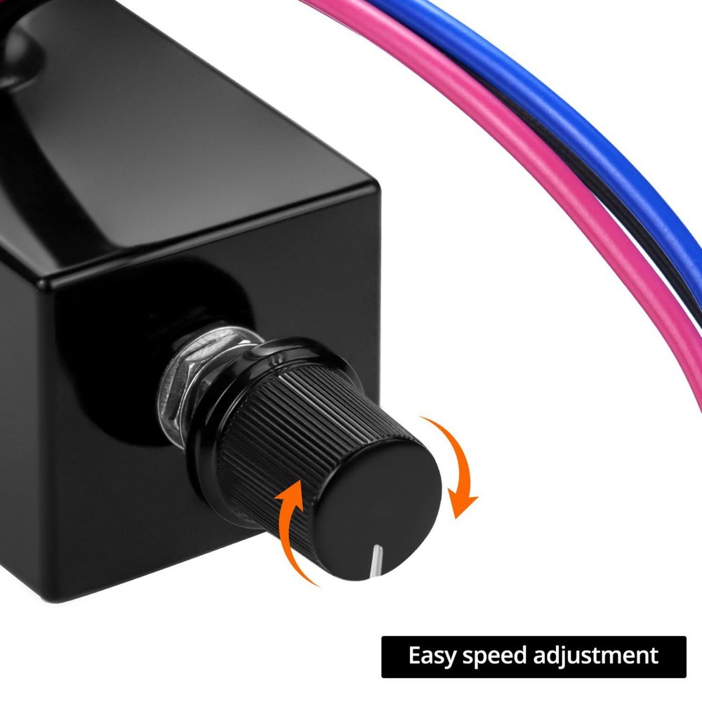 2X 12-24V 10A Motor Speed Dimmer Controller Switch for Car Heater HVAC System