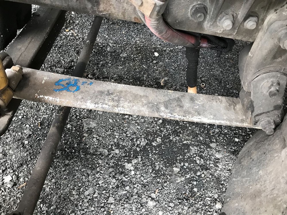 58” leaf spring. See pictures Front Leaf & Springs Used P-2737