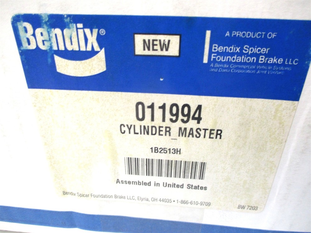 011994 NEW BENDIX BRAKE MASTER CYLINDER BX011994
