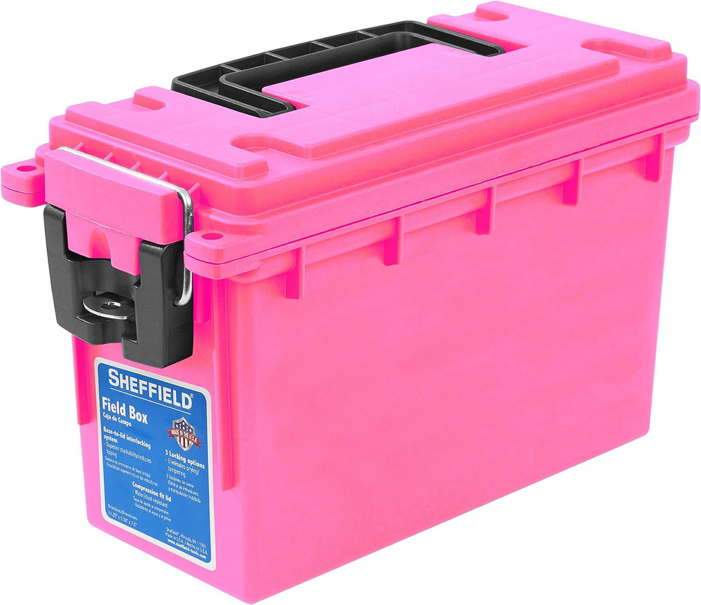 12631 Ammo Storage Box, Stackable .30 Cal Field Boxes, Water and Dust Resistant,